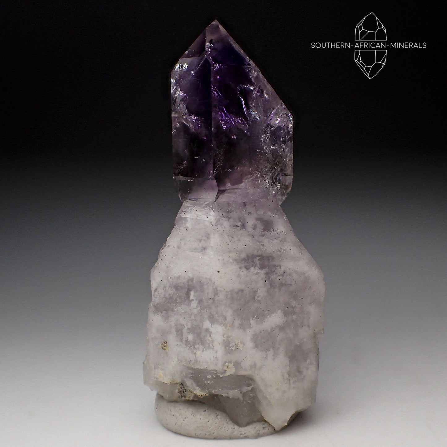 Brandberg Royal Amethyst Reverse Sceptre Quartz Crystal, Goboboseb, Namibia