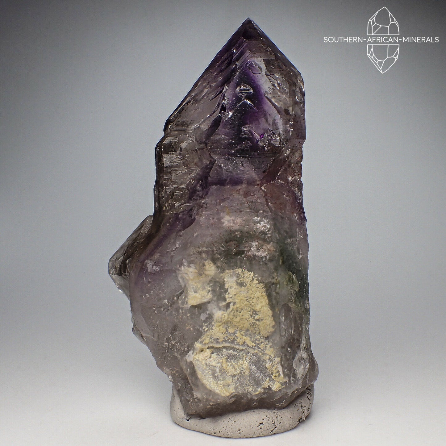 Brandberg Lustrous Royal Amethyst Window Quartz Crystal, Goboboseb, Namibia