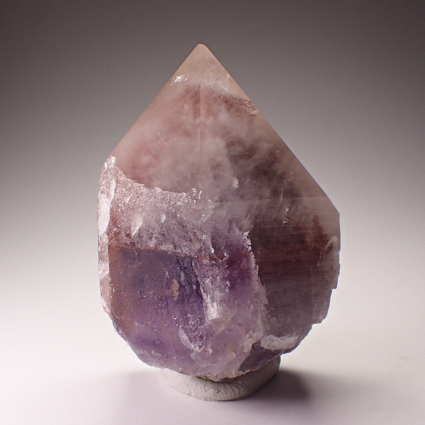 Amethyst & Hematite Phantom Orange River Quartz Crystal, Northern Cape, South Africa
