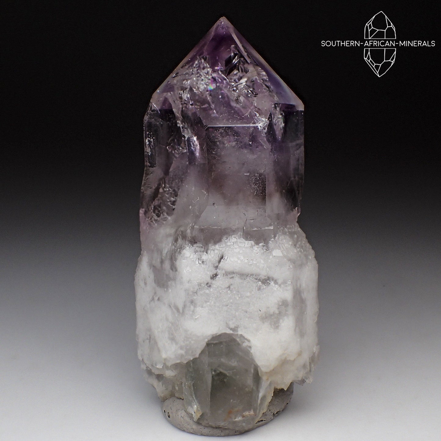 Brandberg Lustrous Amethyst Reverse Sceptre Quartz Crystal, Goboboseb, Namibia