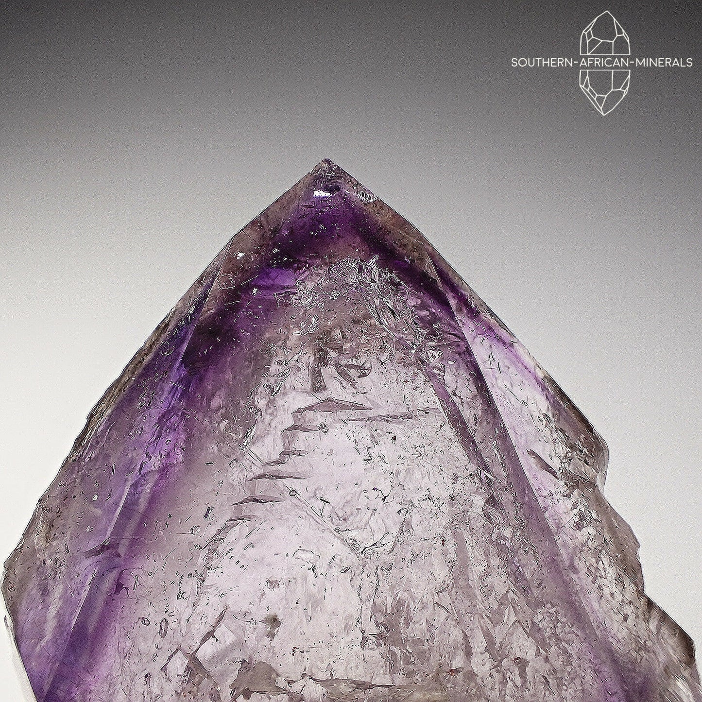 Brandberg Lustrous Amethyst Phantom Skeletal Quartz Crystal, Goboboseb, Namibia