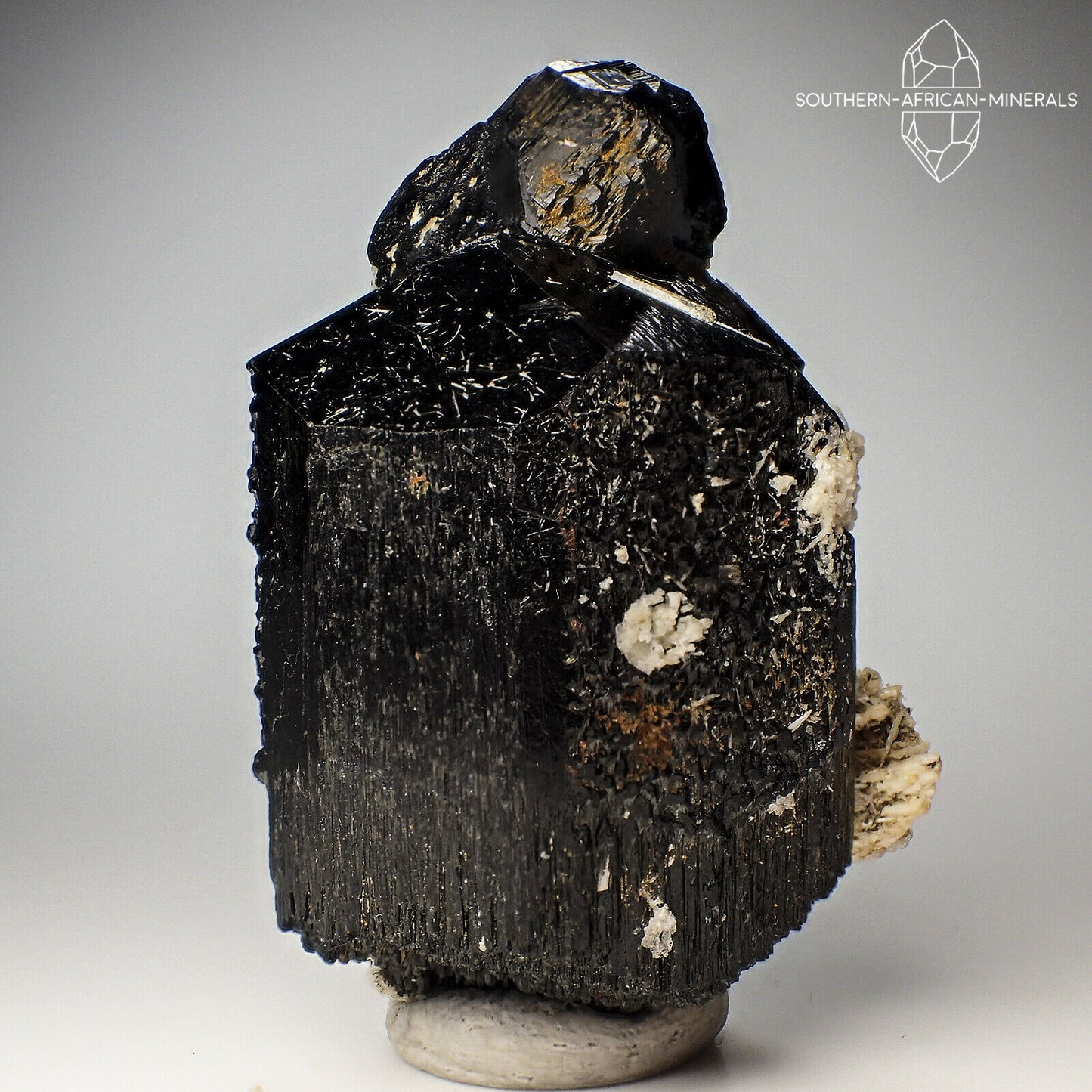Black Tourmaline with Feldspar Crystal Specimen, Erongo, Namibia