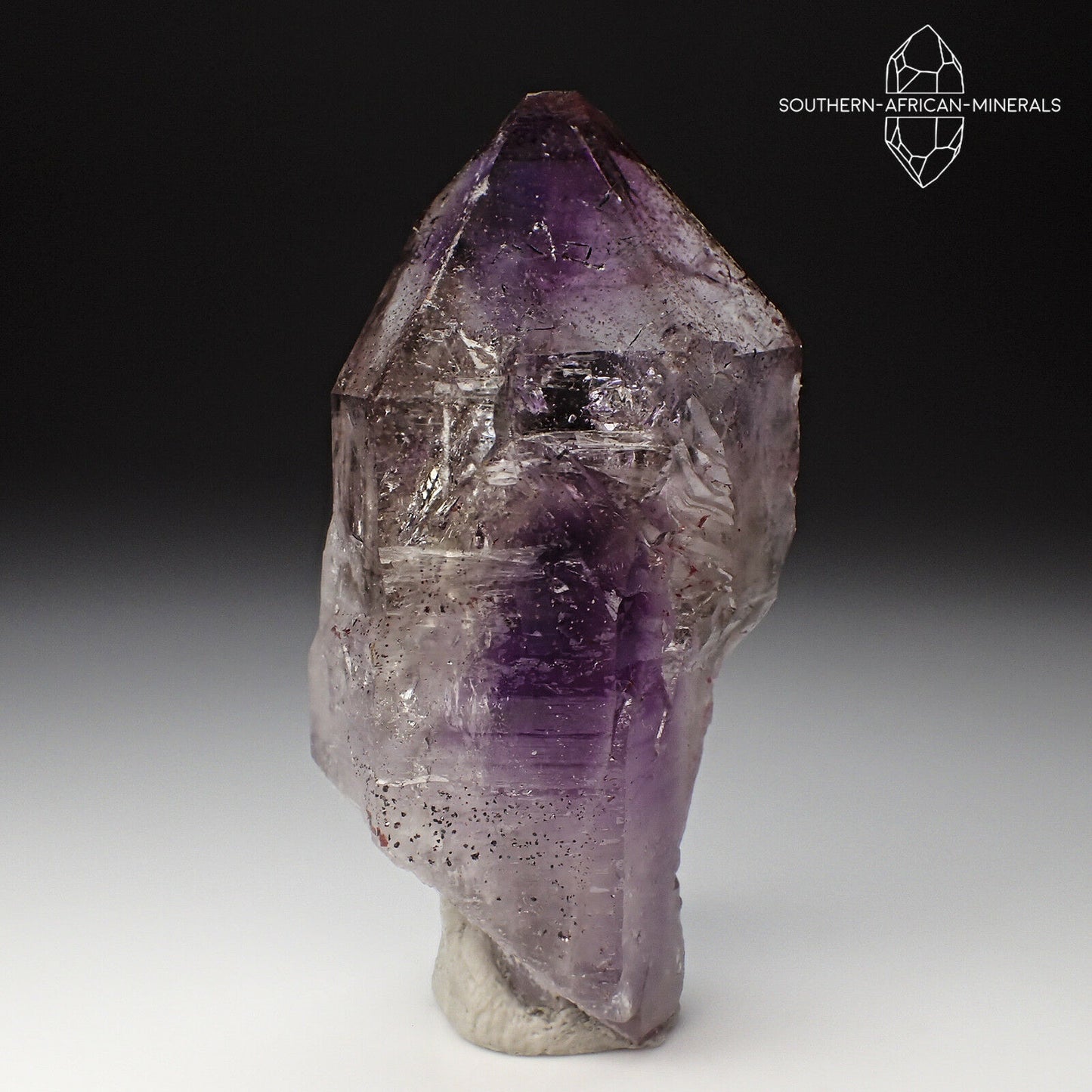 Brandberg Lustrous Amethyst Smoky Quartz Crystal, Goboboseb, Namibia