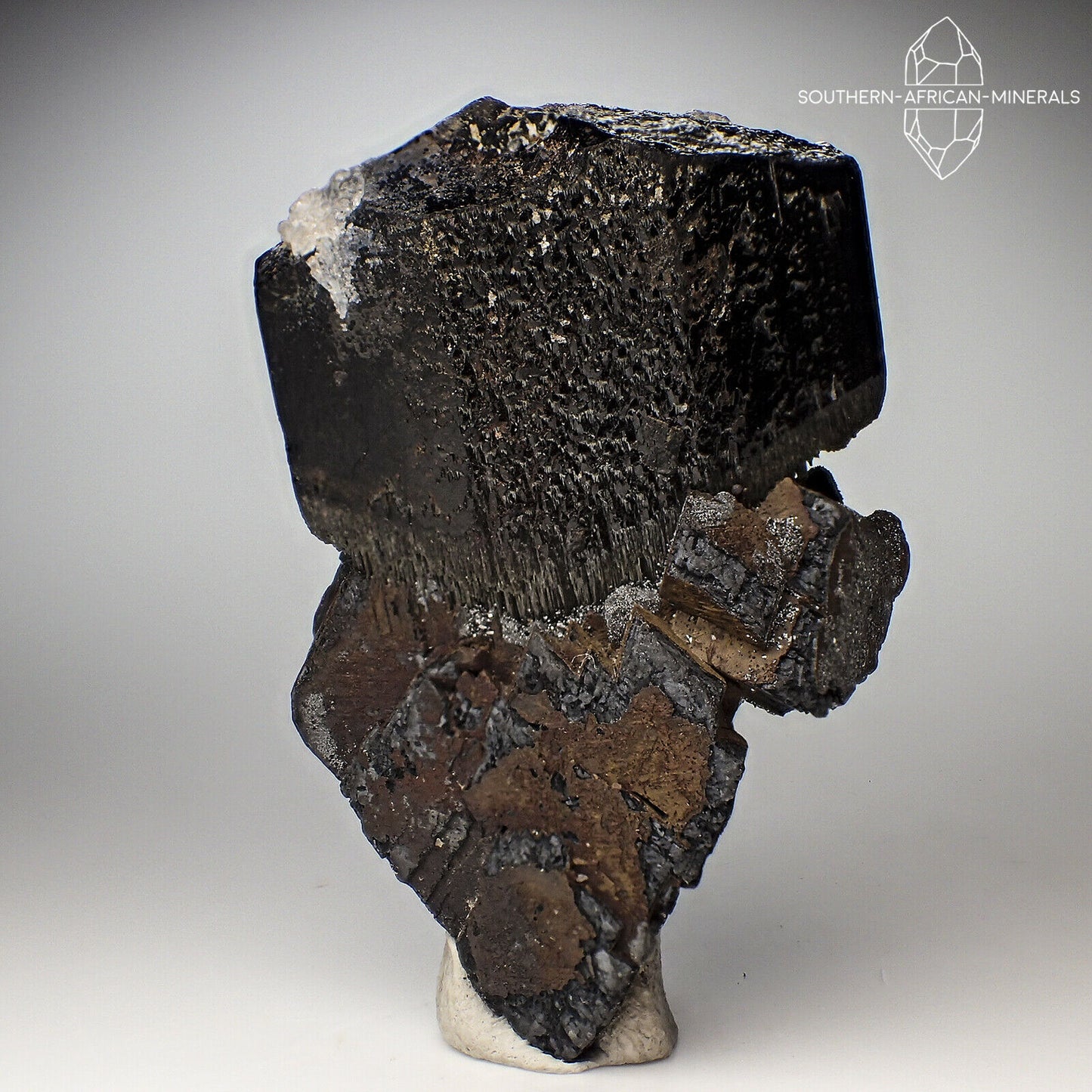 Black Tourmaline with Pseudomorph Crystal Specimen, Erongo, Namibia