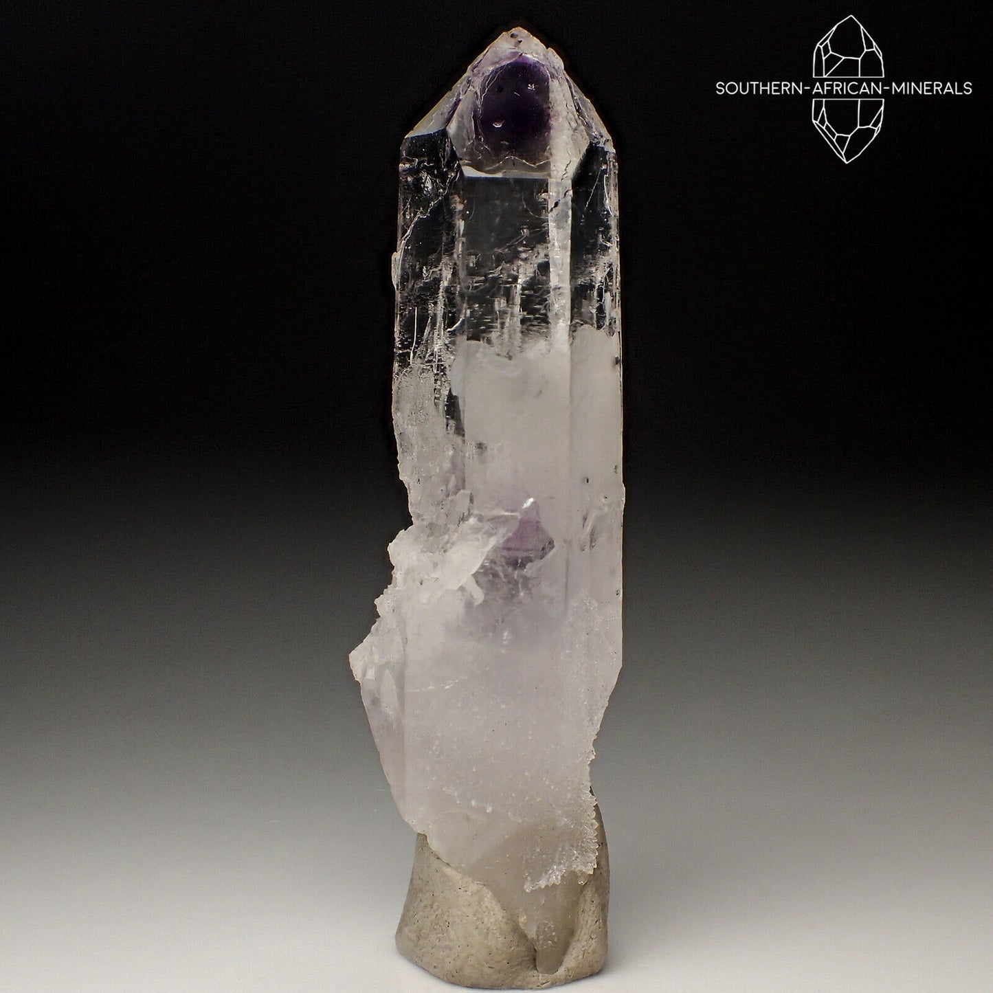 Brandberg Lustrous Amethyst Smoky Phantom Quartz Crystal, Goboboseb, Namibia