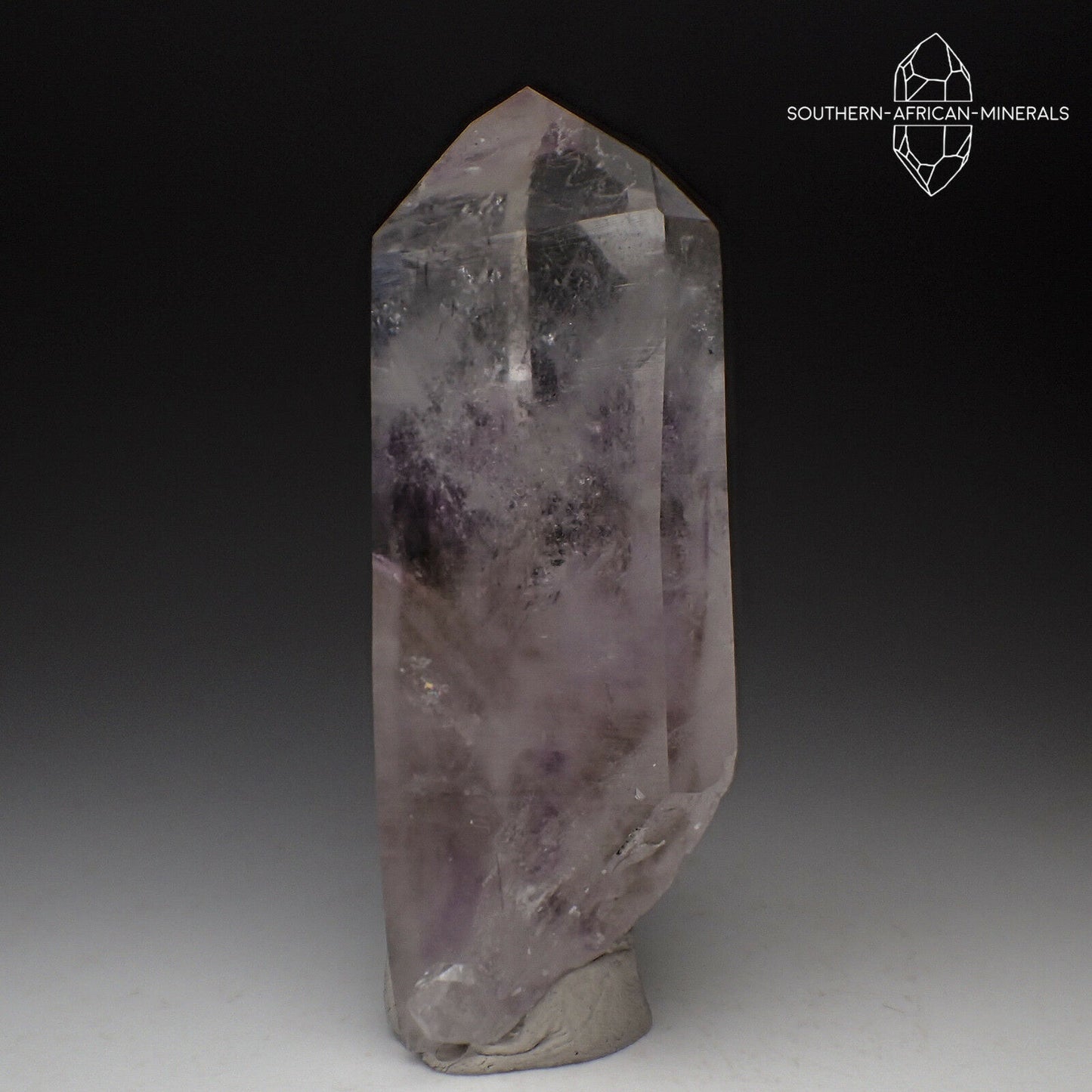 Brandberg Lustrous Amethyst Smoky Enhydro Quartz Crystal, Goboboseb, Namibia