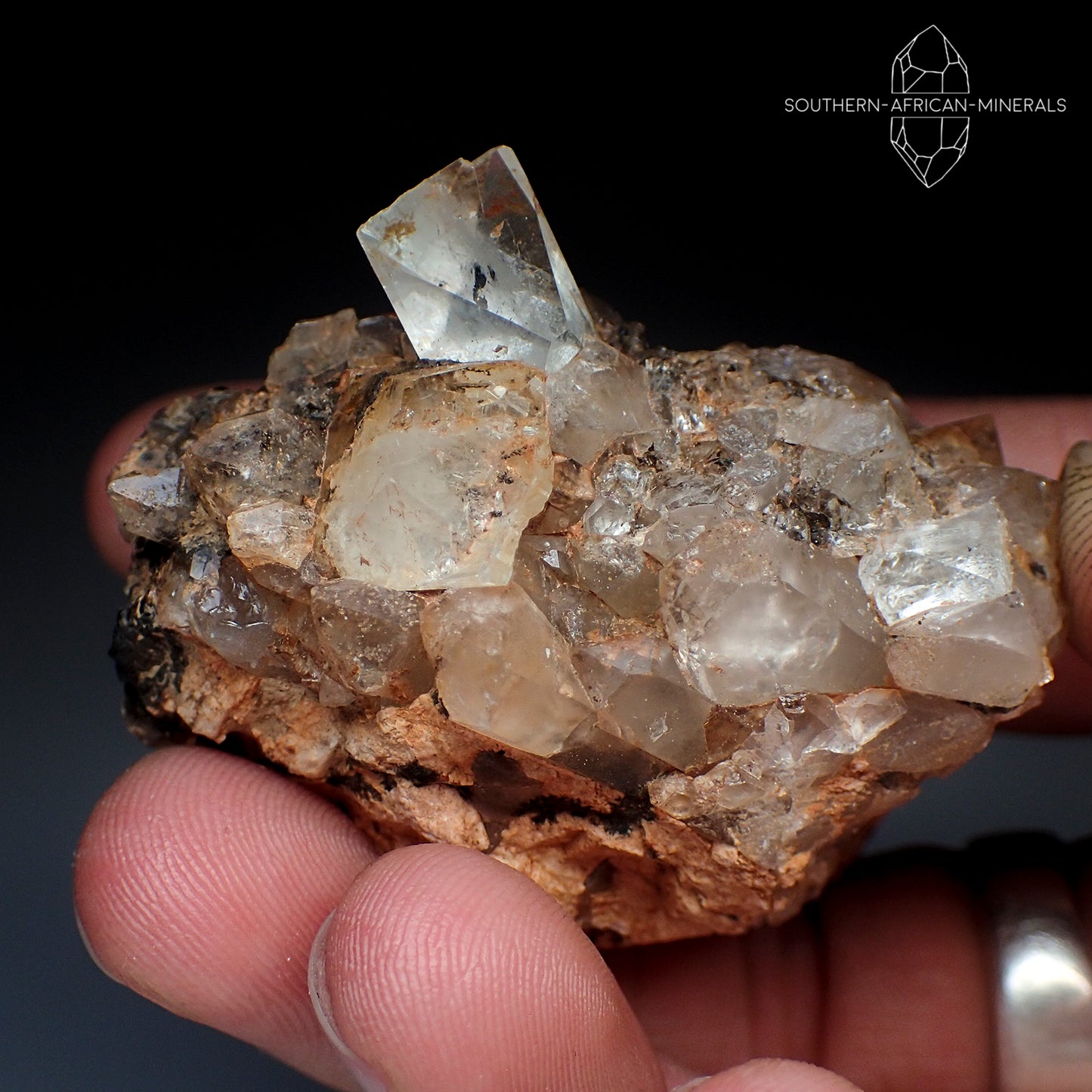 Topaz Crystal on Matrix Specimen, Klein Spitzkoppe, Namibia