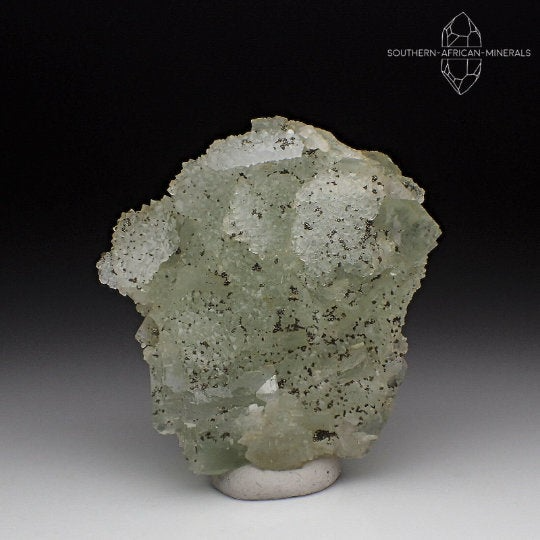 Soft Green Fluorite with Pyrite Crystal Specimen, El Hammam Mine, Morocco