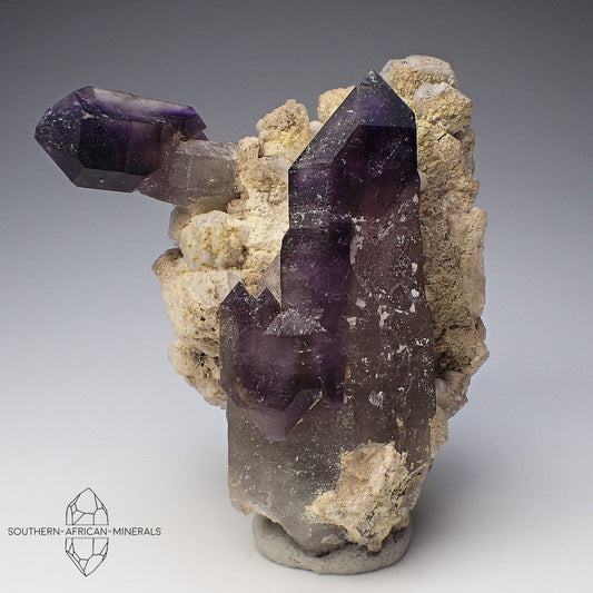 Brandberg Amethyst Quartz Crystal Sceptre Specimen, Goboboseb, Namibia