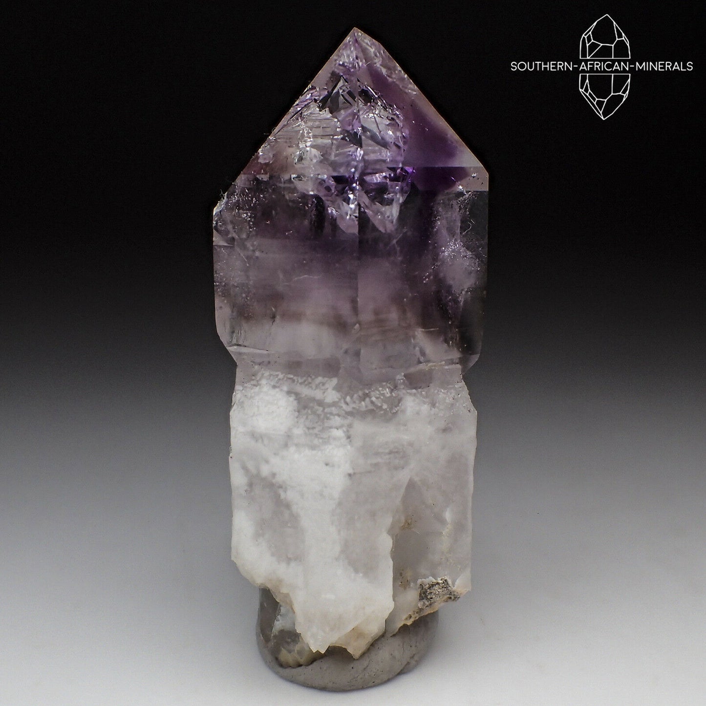 Brandberg Lustrous Amethyst Reverse Sceptre Quartz Crystal, Goboboseb, Namibia