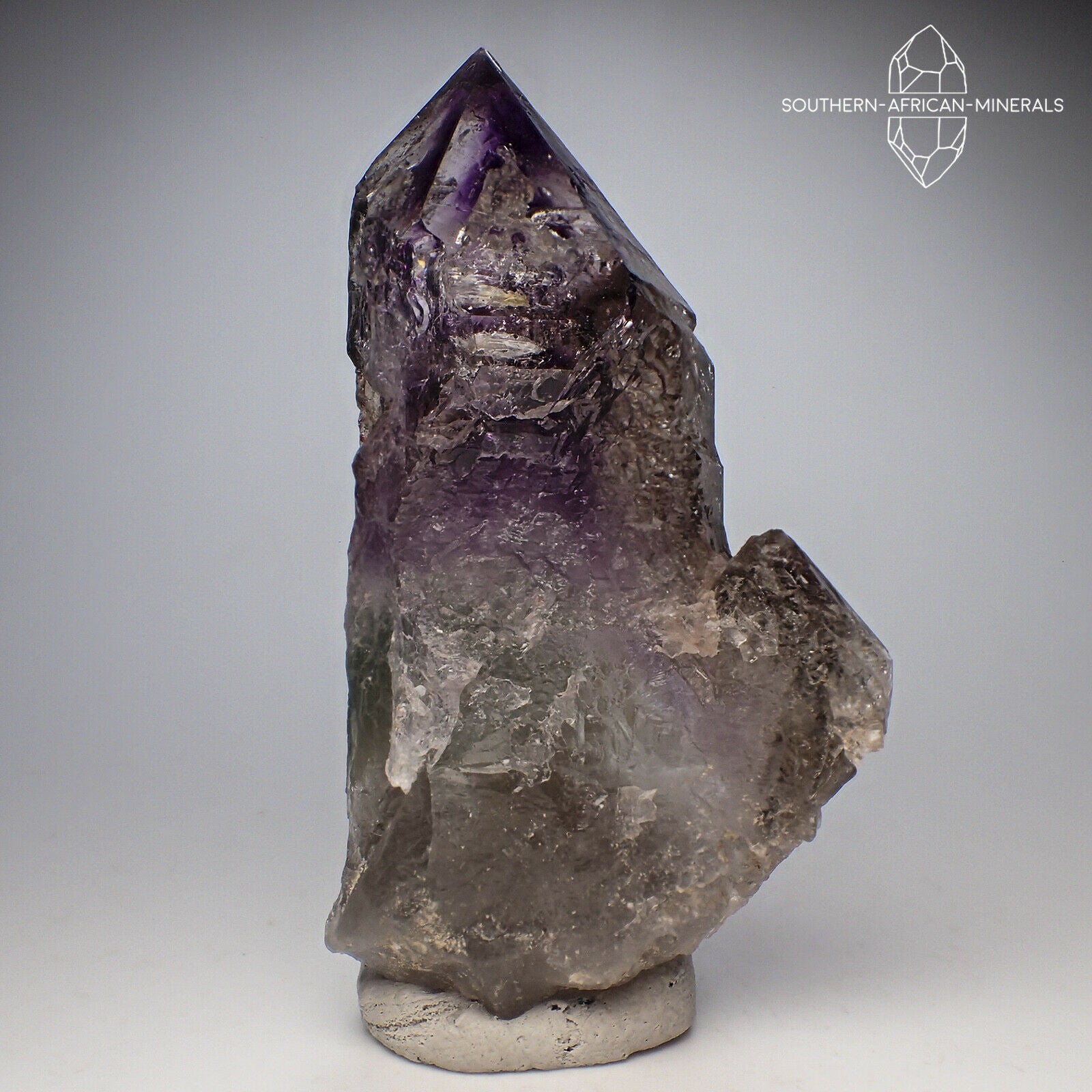 Lustrous Brandberg Amethyst Smoky Quartz popular Crystal Sceptre, Goboboseb Namibia