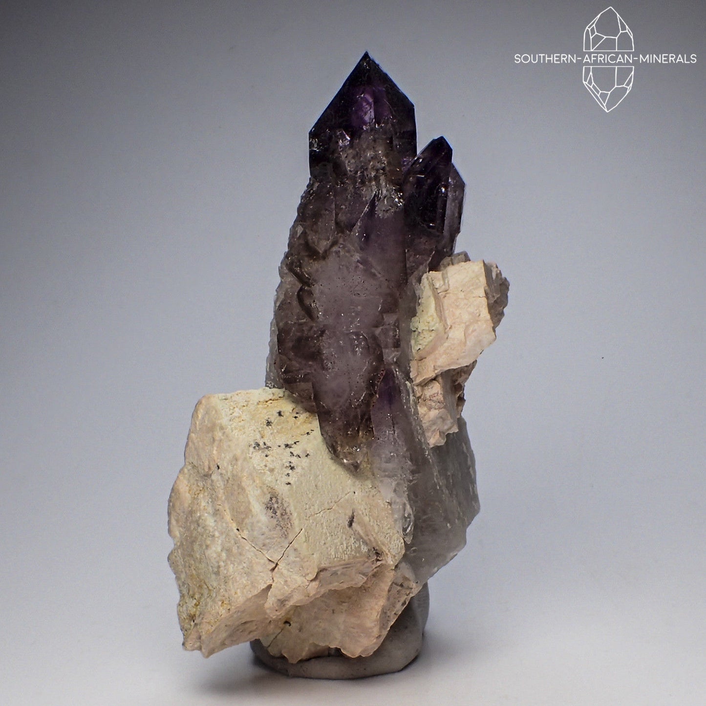 Brandberg Lustrous Power Amethyst Phantom Quartz Crystal, Goboboseb, Namibia